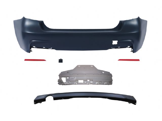 BMW 3 SERIES  F30 R/B ASS'Y W/O PDC SINGLE OUTLET D MUFFLER KM52020-6 316-320